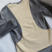 Giant thermal underwear mens velvet thickened warm suit Waist protection back protection leggings knee silk winter