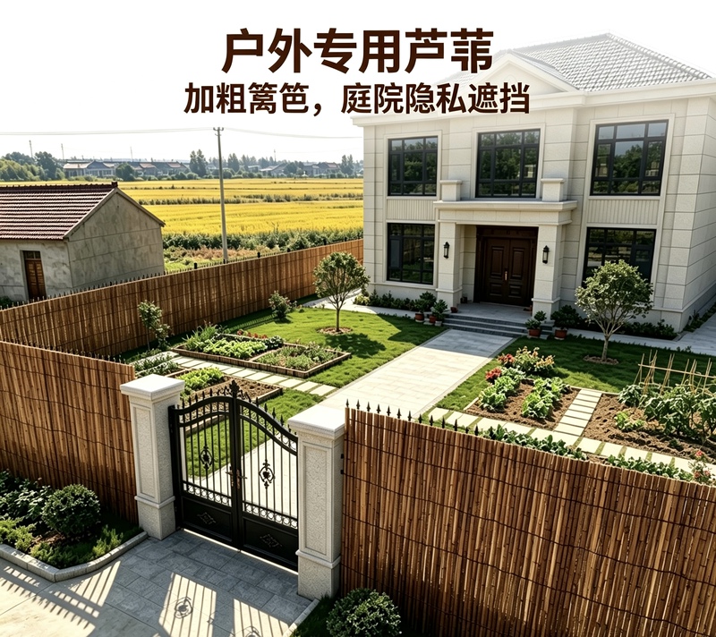 Courtyard Reed Fence, Shared Vegetable Garden Fence, Curtain, Privacy Screen, Wall Guardrail, Outdoor Garden Partition Decoration Courtyard Reed Fence, Shared Vegetable Garden Fence, Curtain, Privacy Screen, Wall Guardrail, Outdoor Garden Partition Decoration