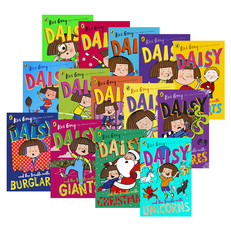 English Original Version Daisy and the Trouble Collection 14-Volume Set of Daisy and the Troubles, Humorous Stories about Childhood Misadventures, Children's English Chapter Books, English Version, Imported Original English Books English Original Version Daisy and the Trouble Collection 14-Volume Set of Daisy and the Troubles, Humorous Stories about Childhood Misadventures, Children's English Chapter Books, English Version, Imported Original English Books
