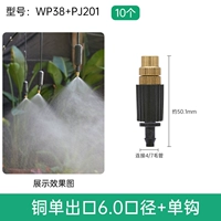 Медный один выход внутренний диаметр 6,0+ Одинокий крючок/10 WP38+ PJ201