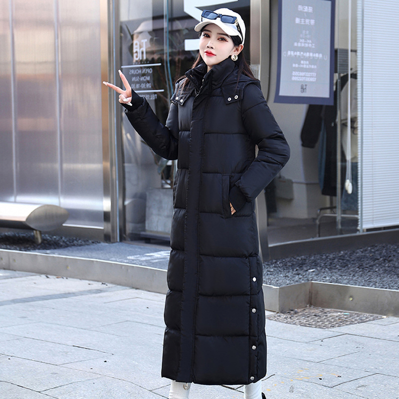 Chinese Academy of Performing Arts Entrance Exam down Cotton Coat for Women, Long Cotton Jacket 2026 New Korean Style Loose Thickened Over-The-Knee Cotton Padded Coat for Winter Chinese Academy of Performing Arts Entrance Exam down Cotton Coat for Women, Long Cotton Jacket 2026 New Korean Style Loose Thickened Over-The-Knee Cotton Padded Coat for Winter