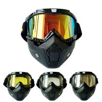 Retro mask goggles motorcycle helmet wind mirror with mask riding cross-country goggles