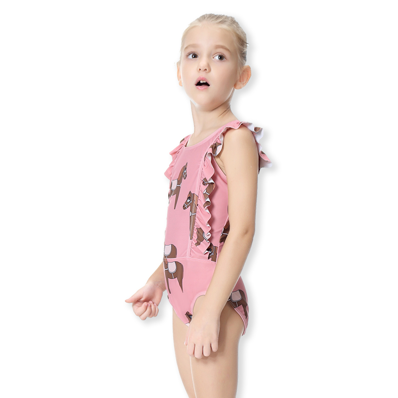 Children's swimsuits, Girls, Girls, baby princesses, children's vacations, one-piece triangle cute swimsuit babies