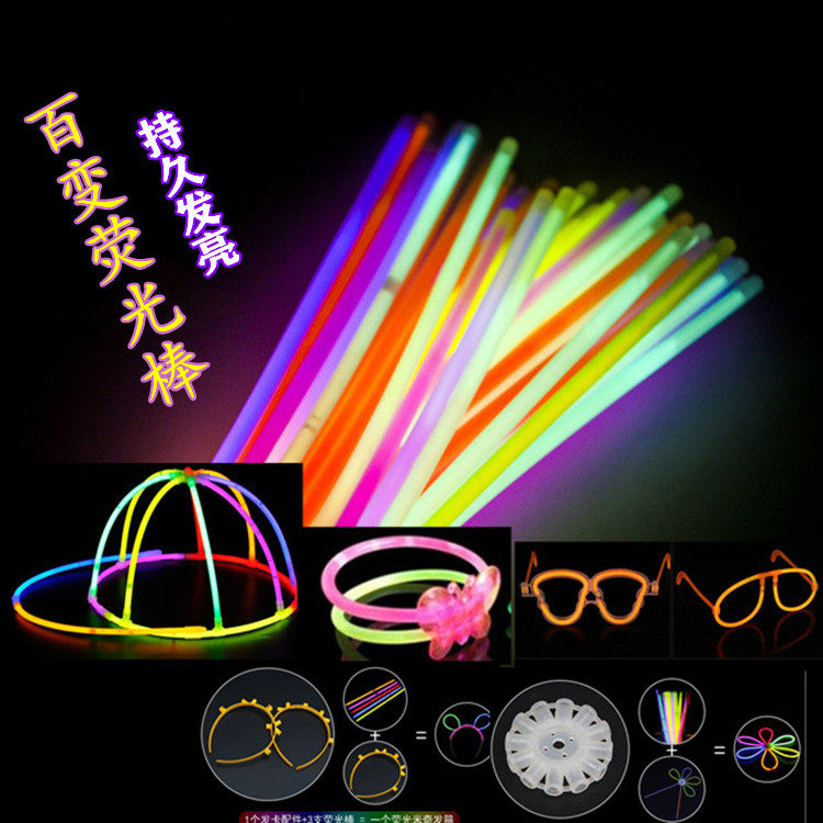 Disposable fluorescent stick party festive atmosphere carnival night glow stick creative changeable body dance props children