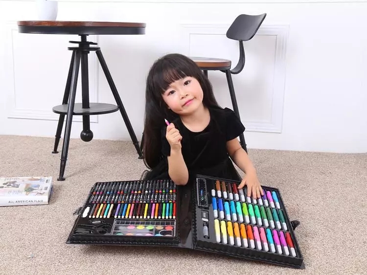 150-piece stationery set Watercolor pen set Painting set Crayon color pencil Children's drawing tools
