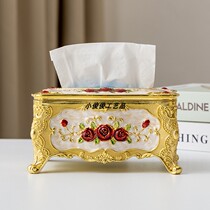 Eurostyle net red extravagant small number of paper towels box home living room Restaurant office Fashion rectangular plastic extraction paper box