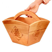 Peach Wood Engraving Day Into Bucket Gold Wood Hopper Rice Hopper Bucket Swing Piece Home Shop Joe Relocating Decorative Swing Piece