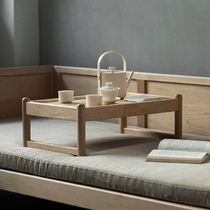 MUMO Wood Ink Tatami Tea Table Day Style Cherry Hard Maple Wood Living Room Bedroom Tea Room Solid Wood Handmade Brief short tea table