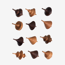 MUMO Wood Inkwood Tops Black Walnuts Wood Cherry Wood Pendulum Toy Decoration Casual Home