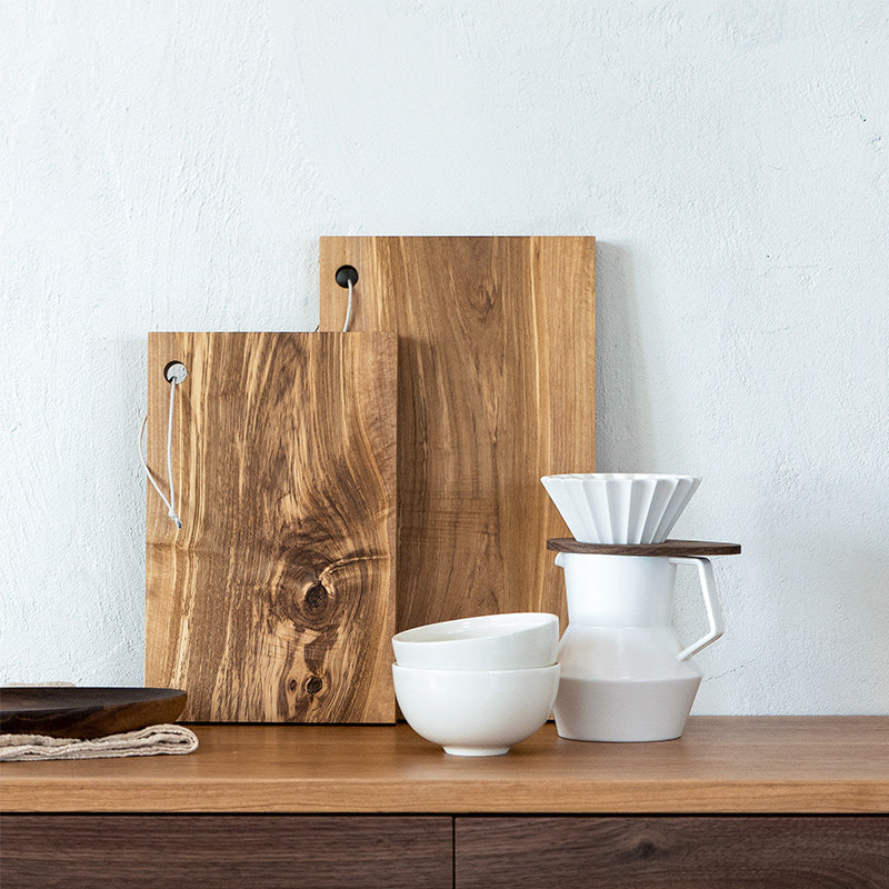 MUMO Wood Ink Squared Square Chopping Olive Wood Rain Wood Kitchen Solid Wood Chopping Block