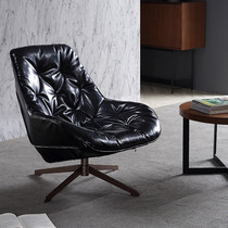 Nordic Style Sofa Chair Designer Creative Fashion Single Chair Living Room Bedroom Balcony Sloppy Leather Art Casual Chair