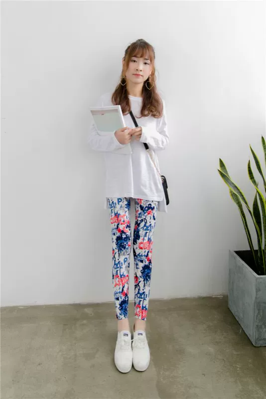 Kích thước lớn mặc quần legging giả denim co giãn chín quần dài Hàn Quốc mùa hè và mùa hè quần mỏng phần quần quần nữ thủy triều - Quần tây thường