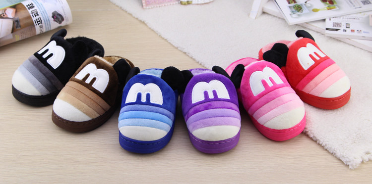 Pantoufles enfants en suède pour hiver - semelle caoutchouc - Ref 1005581 Image 32