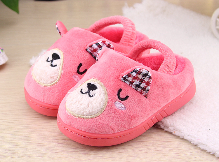Chaussons enfants en suède pour hiver - semelle caoutchouc - Ref 1007042 Image 12
