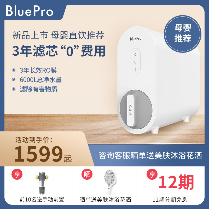 Bluepro Bole Treasure Kitchen Home Straight Drinking Water Filter Reverse Osmosis Pure Water Purifier Suit E1