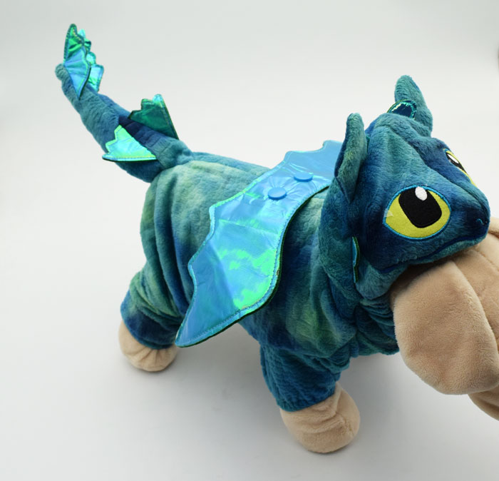 New Teddy Pet Puppy Dog Quần áo không có răng bay Khủng long Quần áo bốn chân Chó mèo biến đổi Dress Up Trang phục mát mẻ - Quần áo & phụ kiện thú cưng quần áo thú cưng size lớn