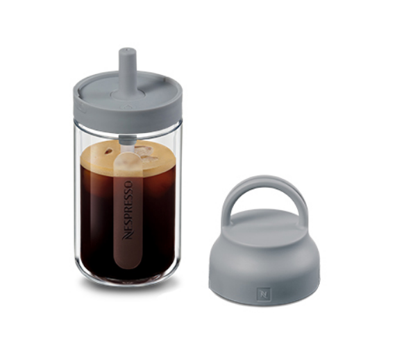 NESPRESSO Nomad Coffee Bottle Transparent Portable Accompanying Cup Coffee cup 300 350ml capacity Large