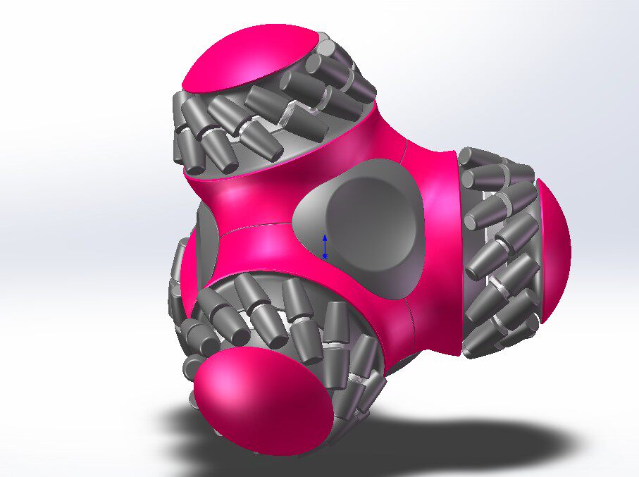 Four corners McNamam turbine robot 3D drawings IGS OBJ 3dm format