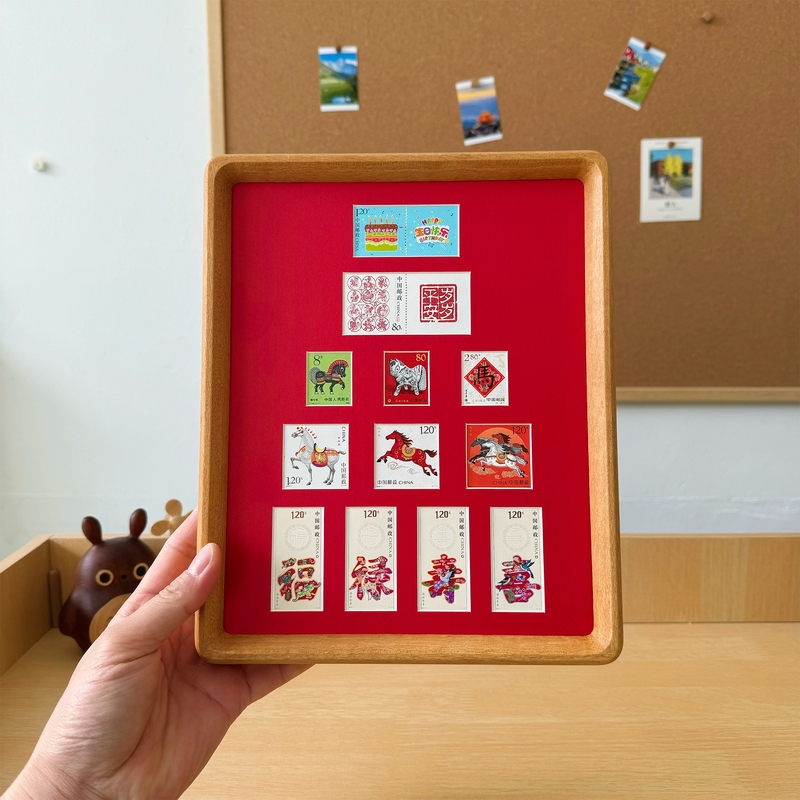 Zodiac Stamp Photo Frame, Good Fortune, Longevity, Happiness, Happy Birthday, Zodiac Year Gift, High-End, Niche