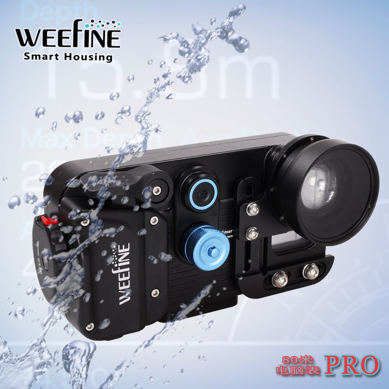 WEEFINE mobile phone diving wide-angle macro shooting iPhone X Apple Huawei P20 Samsung universal waterproof shell