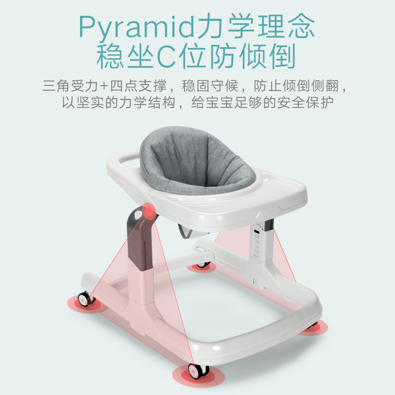 Baby walkway car anti-type leg male baby multifunction side turning child girl hand push can take start school wagon