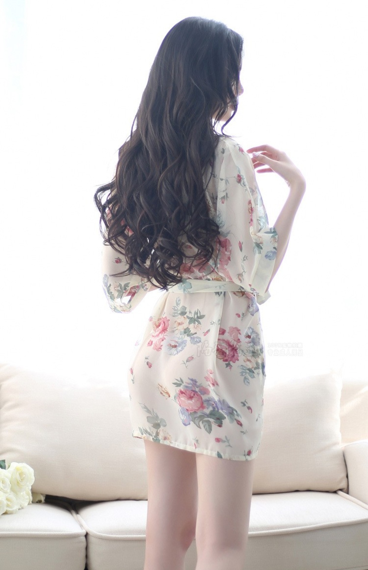 Đồ ngủ gợi cảm, quần áo gợi cảm, mùa hè của phụ nữ, ngực nhỏ, ngắn, siêu mỏng dành cho người lớn váy dài tay thu đông