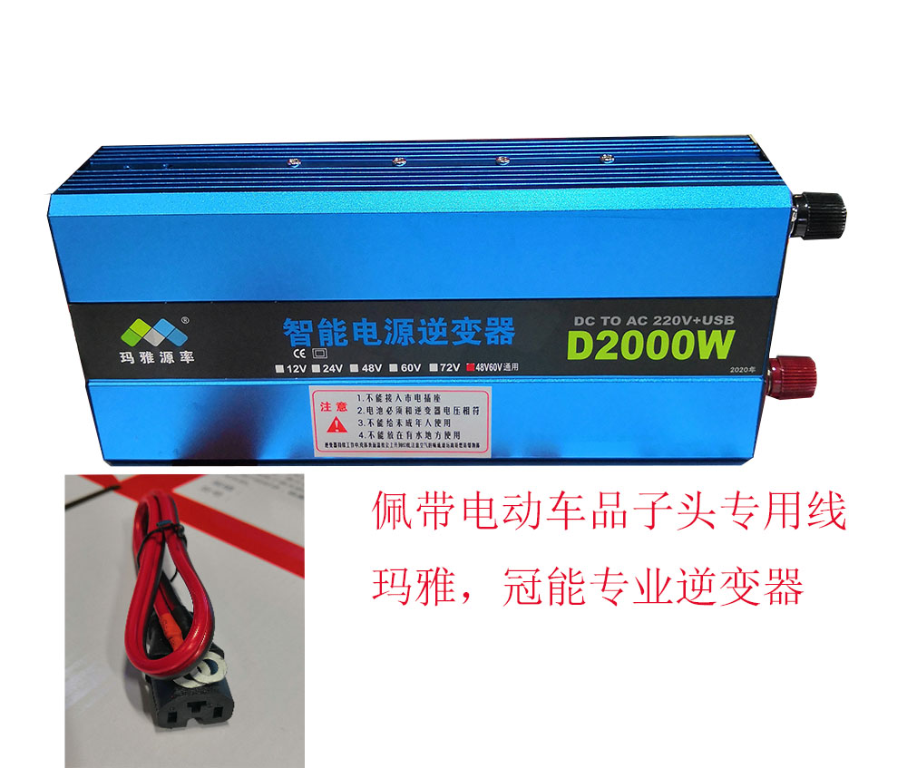 48v60v Universal 220V Converter 2000W Refrigerator TV flashtroke electric vehicle special inverter power supply