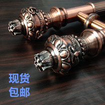 Hotel European KTV door red ancient copper handle European retro glass door handle villa door wooden door handle