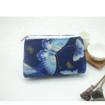 Bronzing butterfly dirty-resistant expert tea set three-piece storage bag original design custom characteristic fabric tea bag