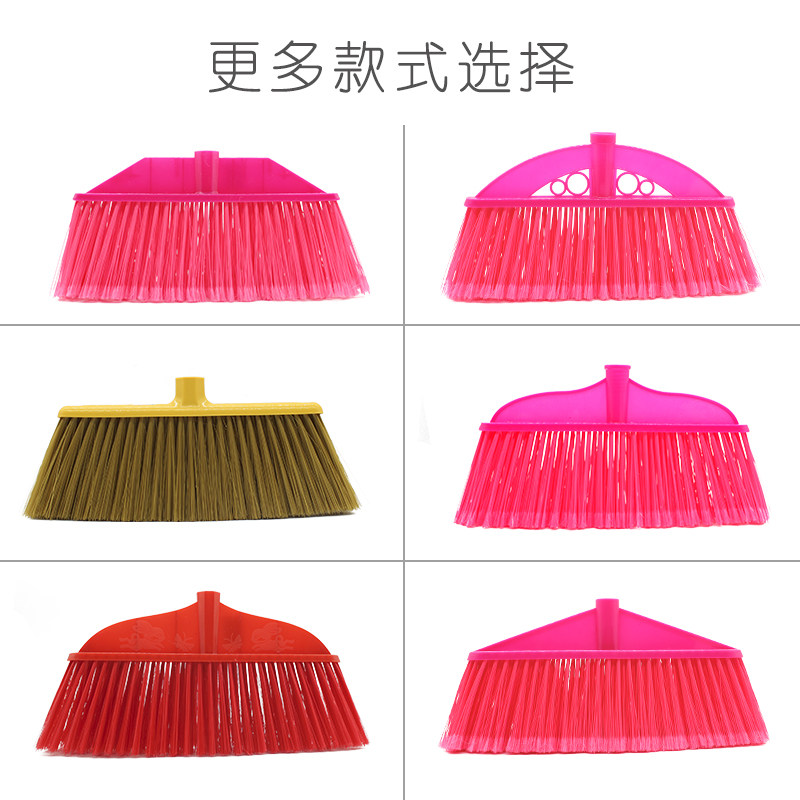 JieWei Ya broom wholesale office factory outdoor courtyard plastic hard wool cleaning tool home broom