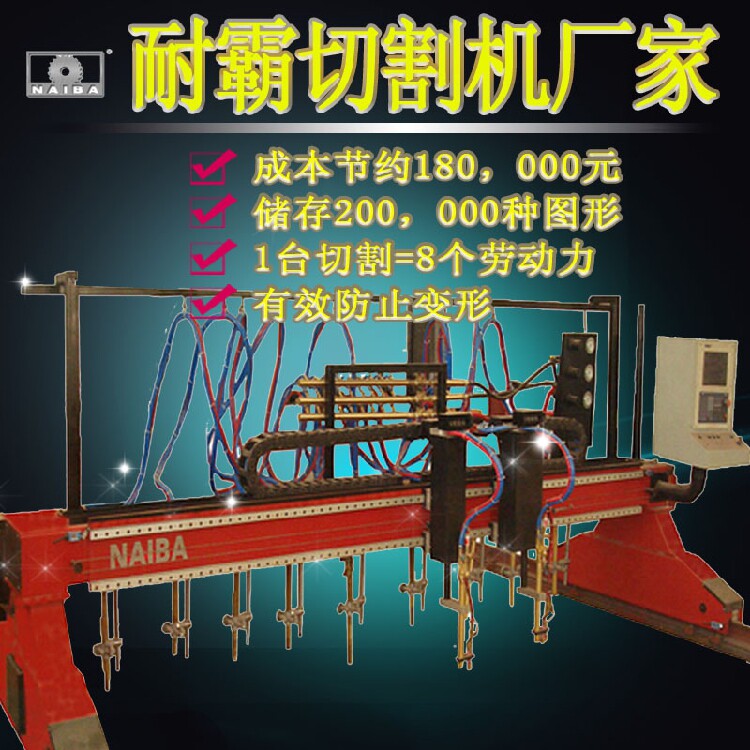 Wuhan Nebulbar Numerical Control Flame Cutting Machine 4 * 6 m Special-shaped blanking multi-head straightening strip machine tool B-acetylene gas cutting machine