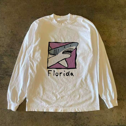 Осенний хлопковый трендовый лонгслив для отдыха