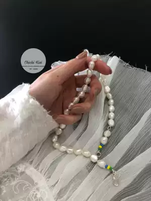 chichikivi can wear a lifetime of niche selection Baroque natural quality pearl silver buckle necklace