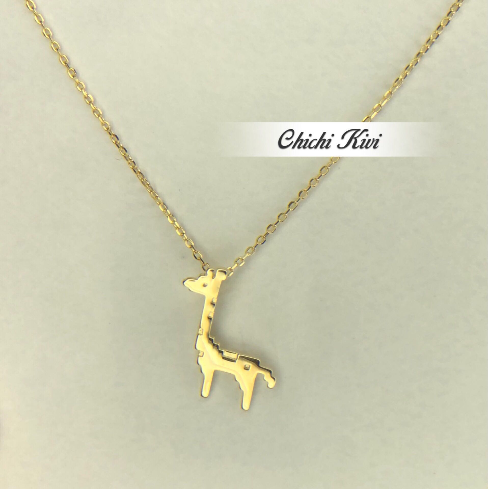 chichikivi 19 New Year's exclusive custom Japanese and Korean ins wind cute fawn giraffe collarbone chain necklace