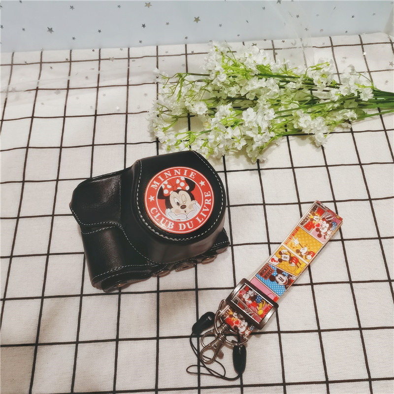 Black XA7 camera XT30 leather cover 850D cute M100 waterproof M6 second generation personality 200D camera bag A6400