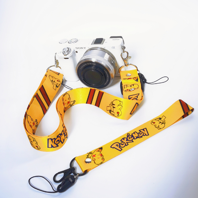 Cartoon yellow camera shoulder strap XA7 hot boot A6400 A6300 wrist M6 anti-loss rope 100D