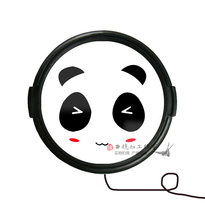 Camera Cartoon Lens cover Protection filter Cute Creative Leather Jacket Assorted Matching with Heart Refill