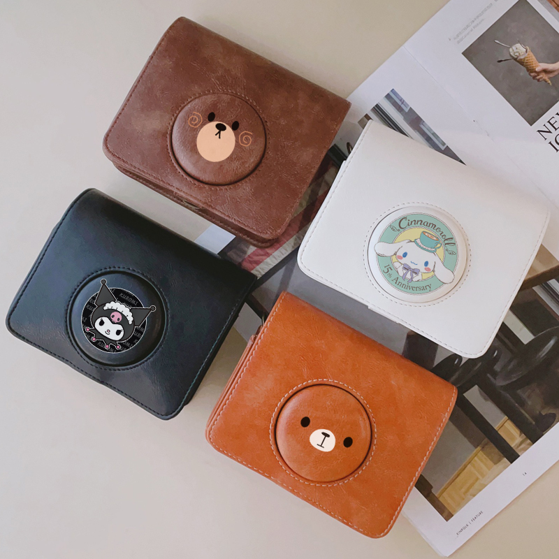 Suitable for Polaroid Evo Camera Bag, Single Shoulder Crossbody, Fuji Instax Mini Evo Four-Color Leather Case, Special Design