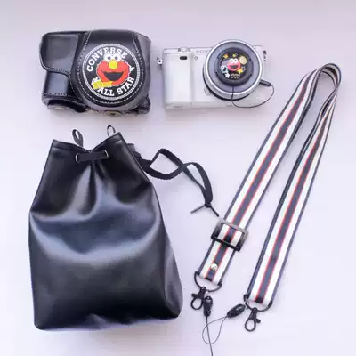 Camera storage bag portable portable inner bile bag leather case camera bag shoulder portable lens single eye bundle bucket