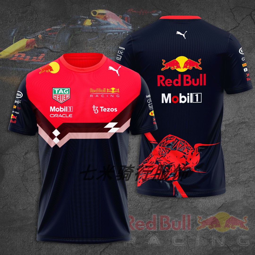 2022 Red Bull Mountain getaway car Off-road Racing Outfit Fashion Cross Country Summer Short Sleeve Speed Dry Overdraft-Taobao