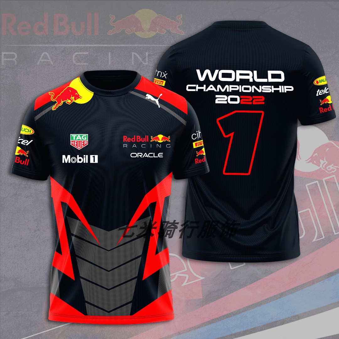 Red Bull Red Bull Racing 2022 t-shirt racing cross-country speed dry breathable short sleeves-Taobao