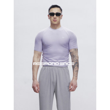 Quick-drying breathable sports and fitness training short-sleeved t-shirt