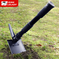 Versatile tool shovel folding shovel Shovel Portable Iron Shovel Manganese Steel Outdoor Vehicular Tool Hoe Fishing