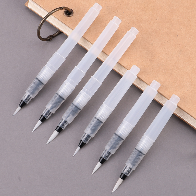 Fountain pen set water injection soft head solid watercolor brush art student painting beginner water storage brush