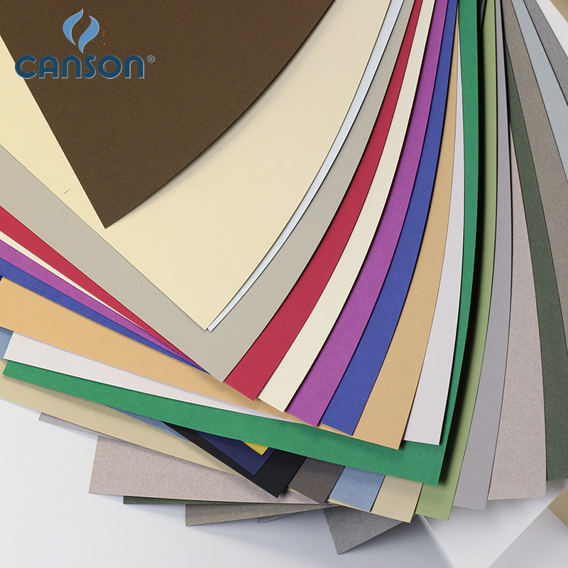 Canson Colored Paper Honey Color 160g Special Paper for Colored Powder 4K8K Colored Sketch Paper Colored Paper Painting Paper Pastel Paper