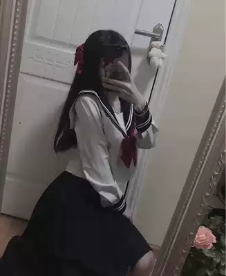 Wine sweet peach Japanese basic two JK sailor suit Western dress college style uniform photo pleated skirt suit