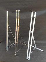 Square tube H-shaped portrait stand X stand thickened thick KT plate stand human-shaped stand billboard display stand