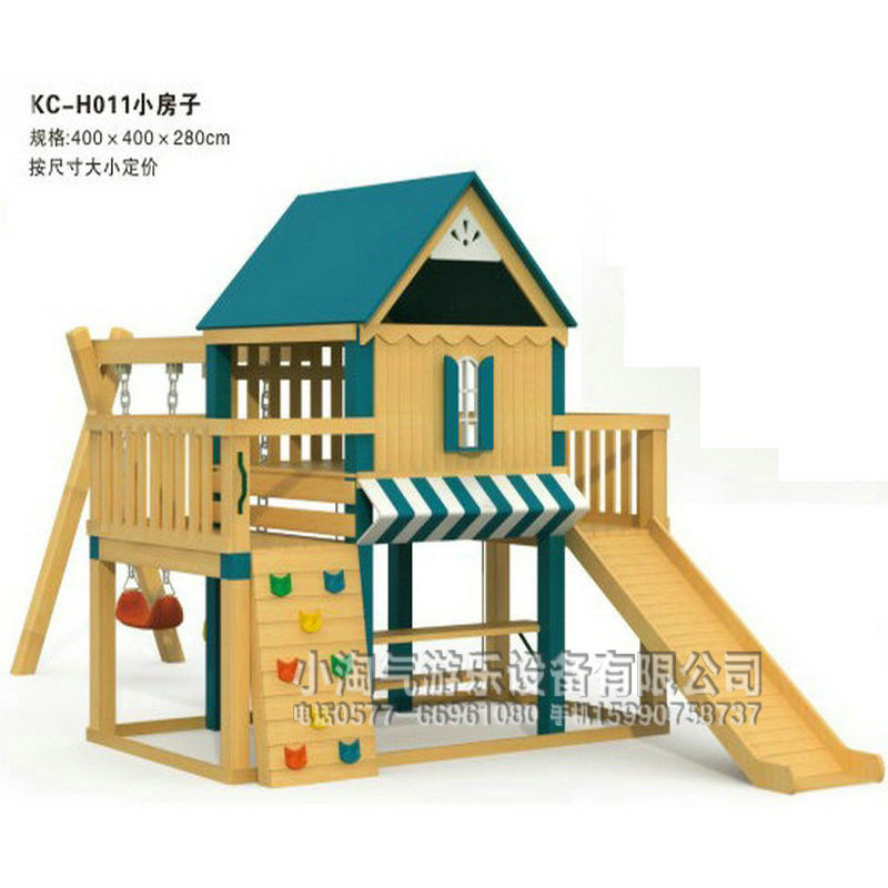 New Children Play House Castle Imported Yellow Flowers Pear Wooden House Toy House Kindergarten Outdoor Patio Villa Cottages
