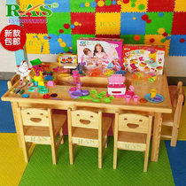 Childrens Plasticine toys naughty Castle Square stalls colored clay handmade ice cream a variety of building blocks tables and chairs