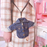 Phim 吖 Hàn Quốc ulzzang Harajuku quần denim mềm mại cá tính handmade treo cổ đồng xu ví điện thoại